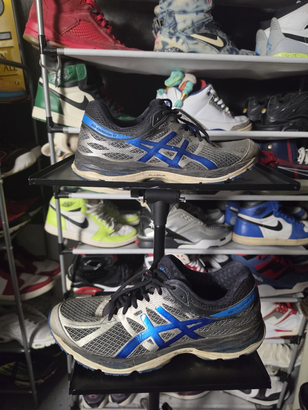 🔥 ASICS Gel Cumulus 17 Gray Blue Men's Athletic Running Shoes
